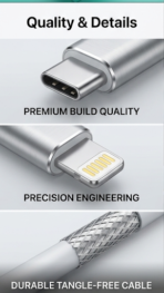 Senya C4408 25W Output,Fast Charging Adapter,Type-C to Lightning charger - Image 3